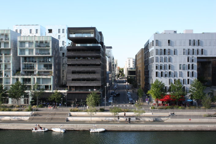 Rue denuzière-perspective-architecture moderne-Lyon-Confluence